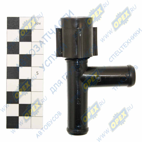 80-8100050 Кран (ПВХ) 88х53; 2хd=16 отопителя МТЗ МТЗ РУП1